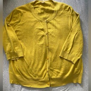 Eileen Fisher short cardigan with short sleeves size L